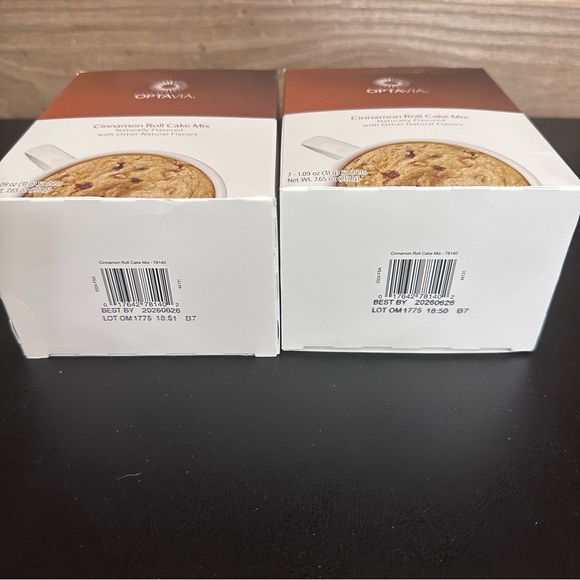 2 Boxes Optavia Cinnamon Roll Cake Mix 14 Packets New Expires 6/26/26 Fueling - Picture 5 of 6